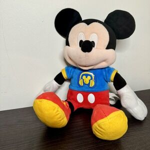 MICKEY MOUSE Singing Hot Dog Song Plush Toy 12" Disney Jr Clubhouse Fun Tested